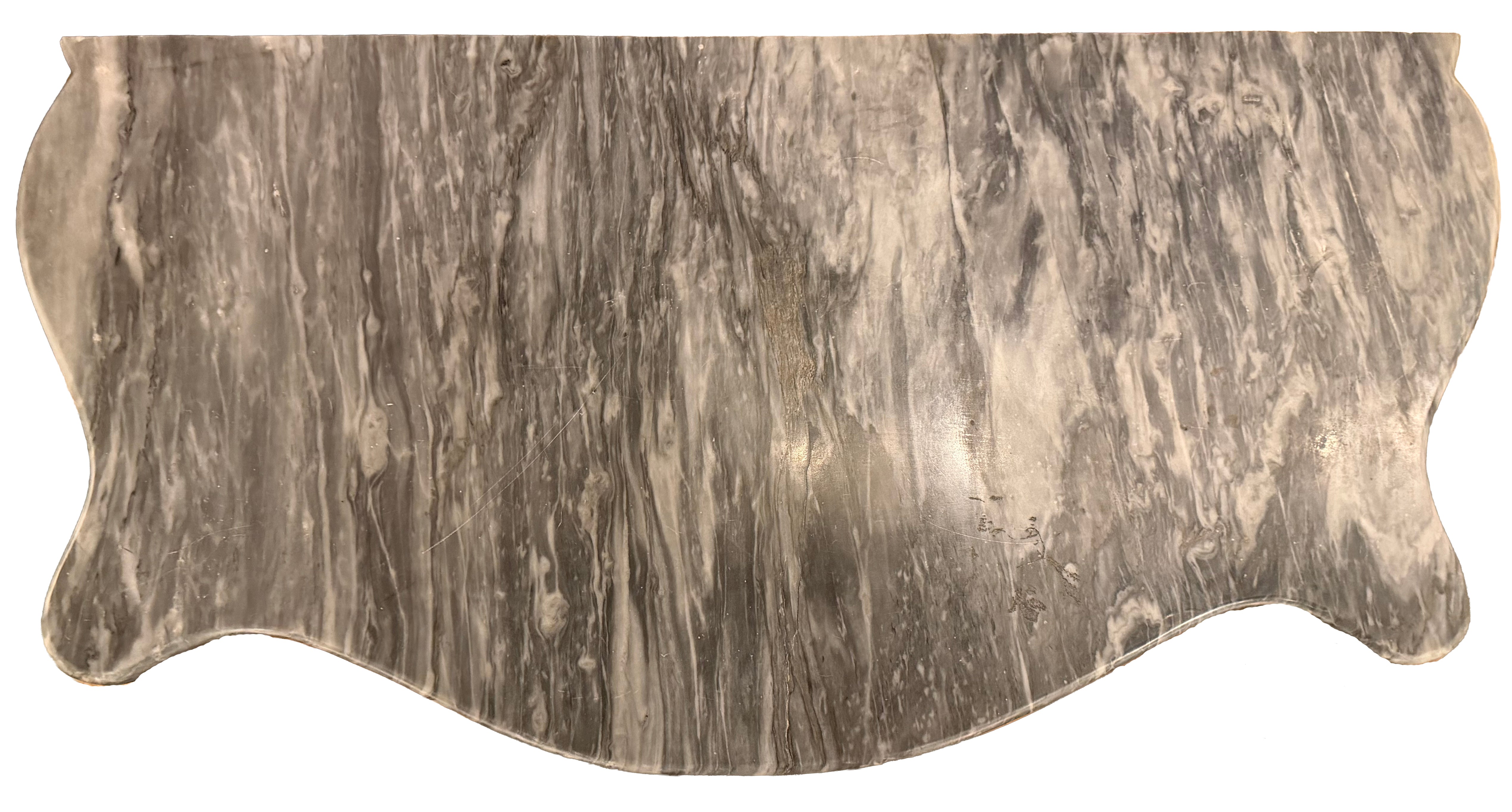Stunning Rococo Style Marble Top Console