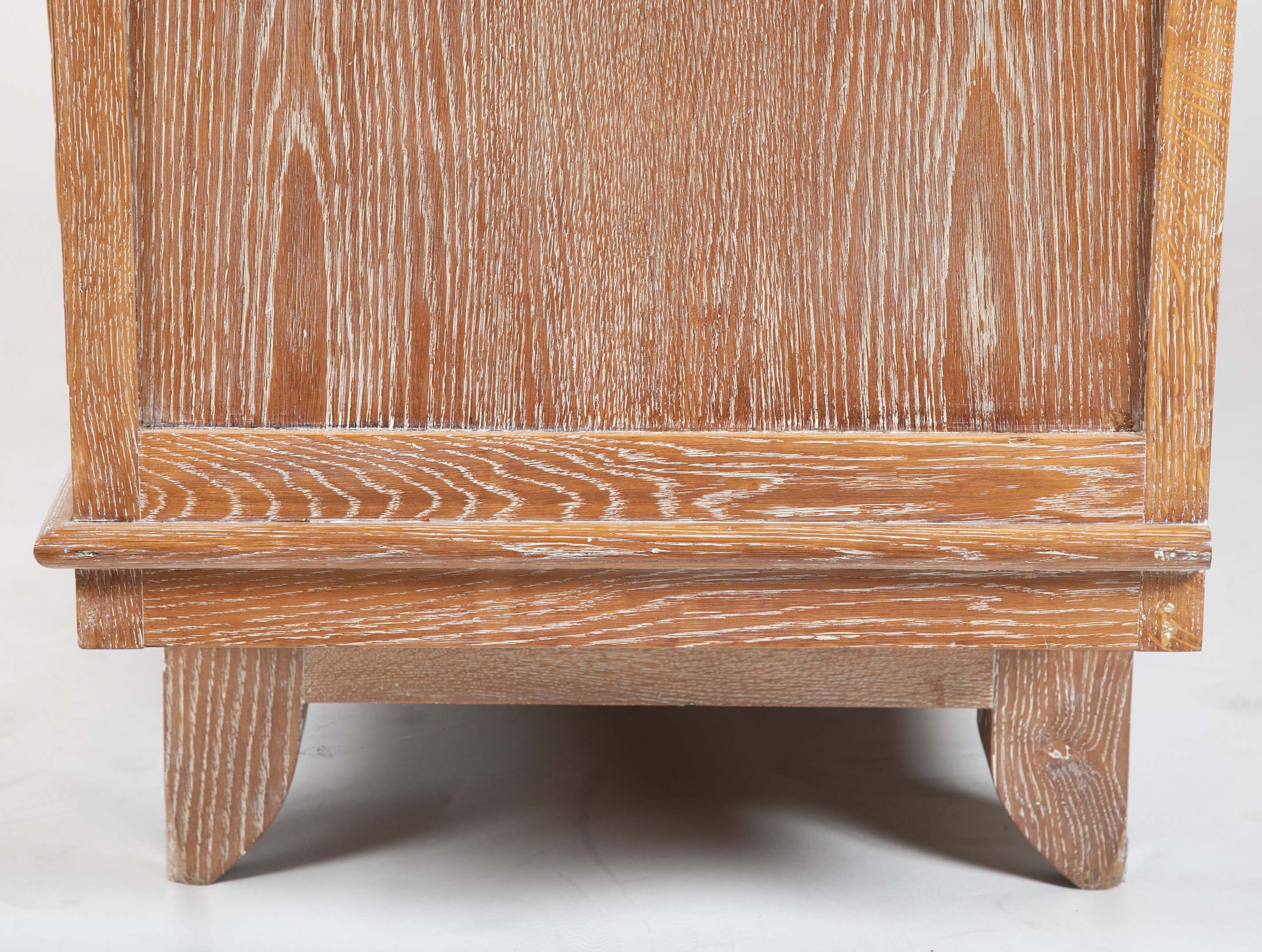 A Cerused Oak Credenza in the Manner of Andre Arbus