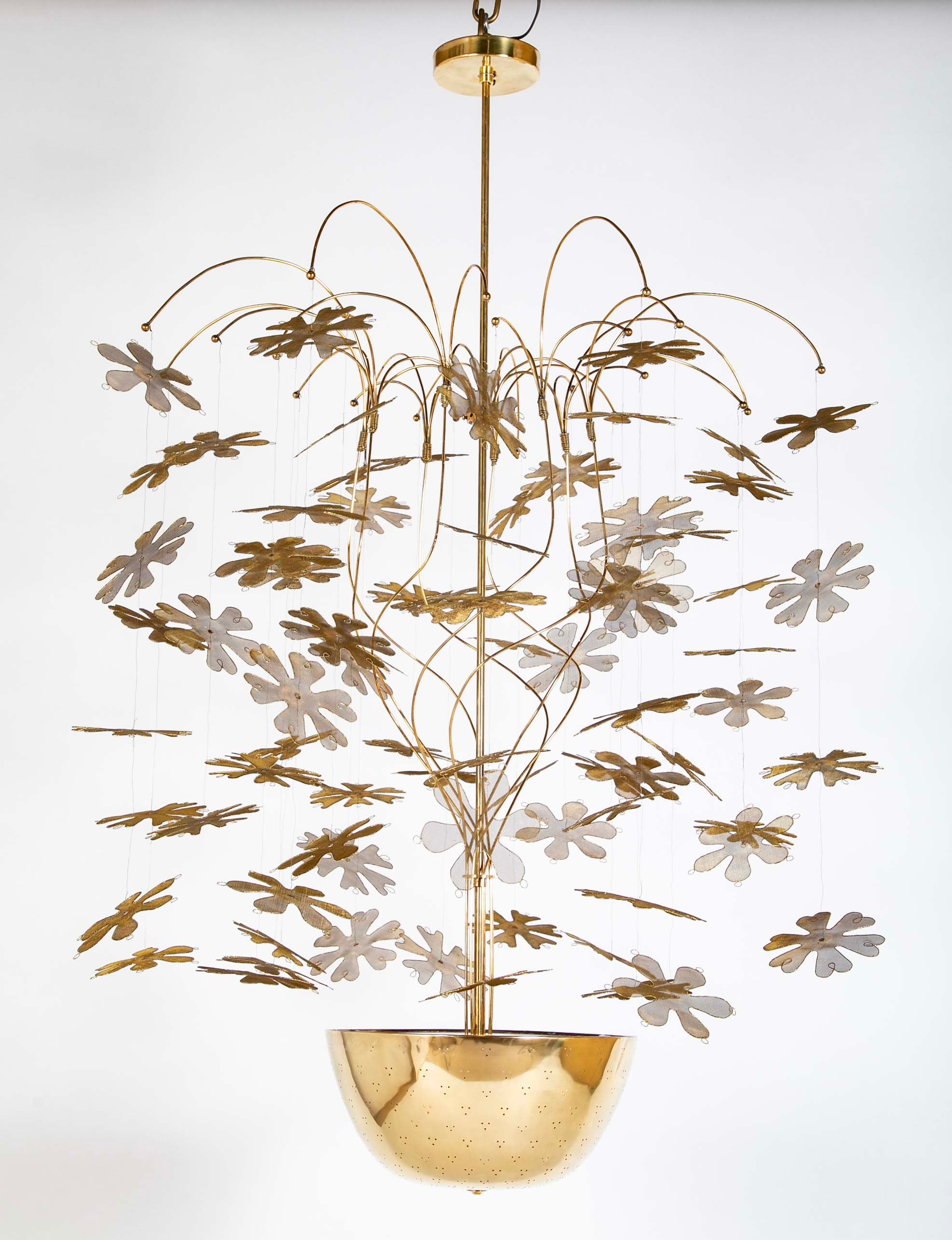 Snowflake Chandelier in the in the Style of Paavo Tynell "Fantasia Series"