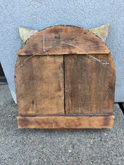 Folk Art Carnival Sign Winged Scarab and Pyramid "Elixir of Life"