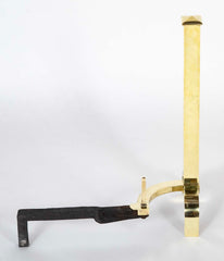 Marvelous & Sleek - Elegant & Heavy 1930's Pair of Brass Andirons