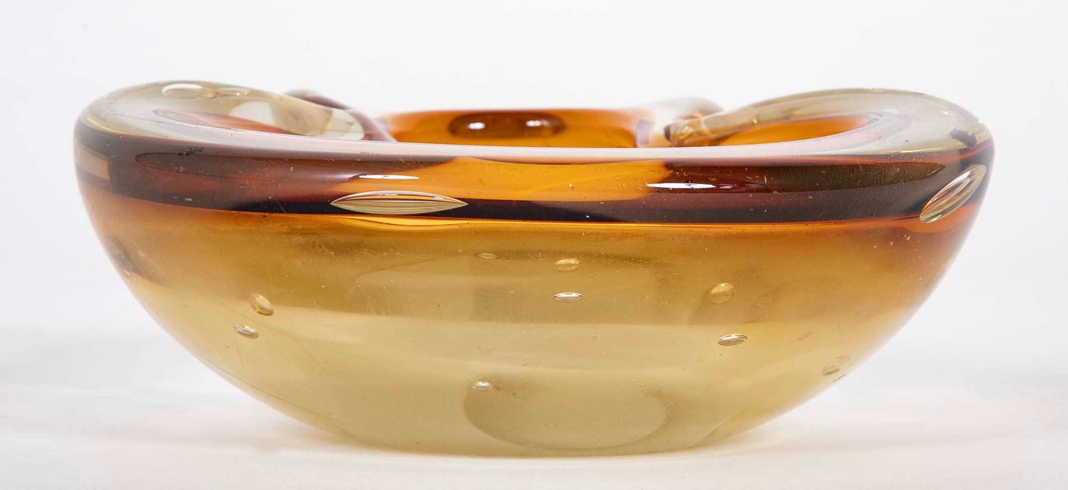 Mid-Century Venetian Murano Glass Dish