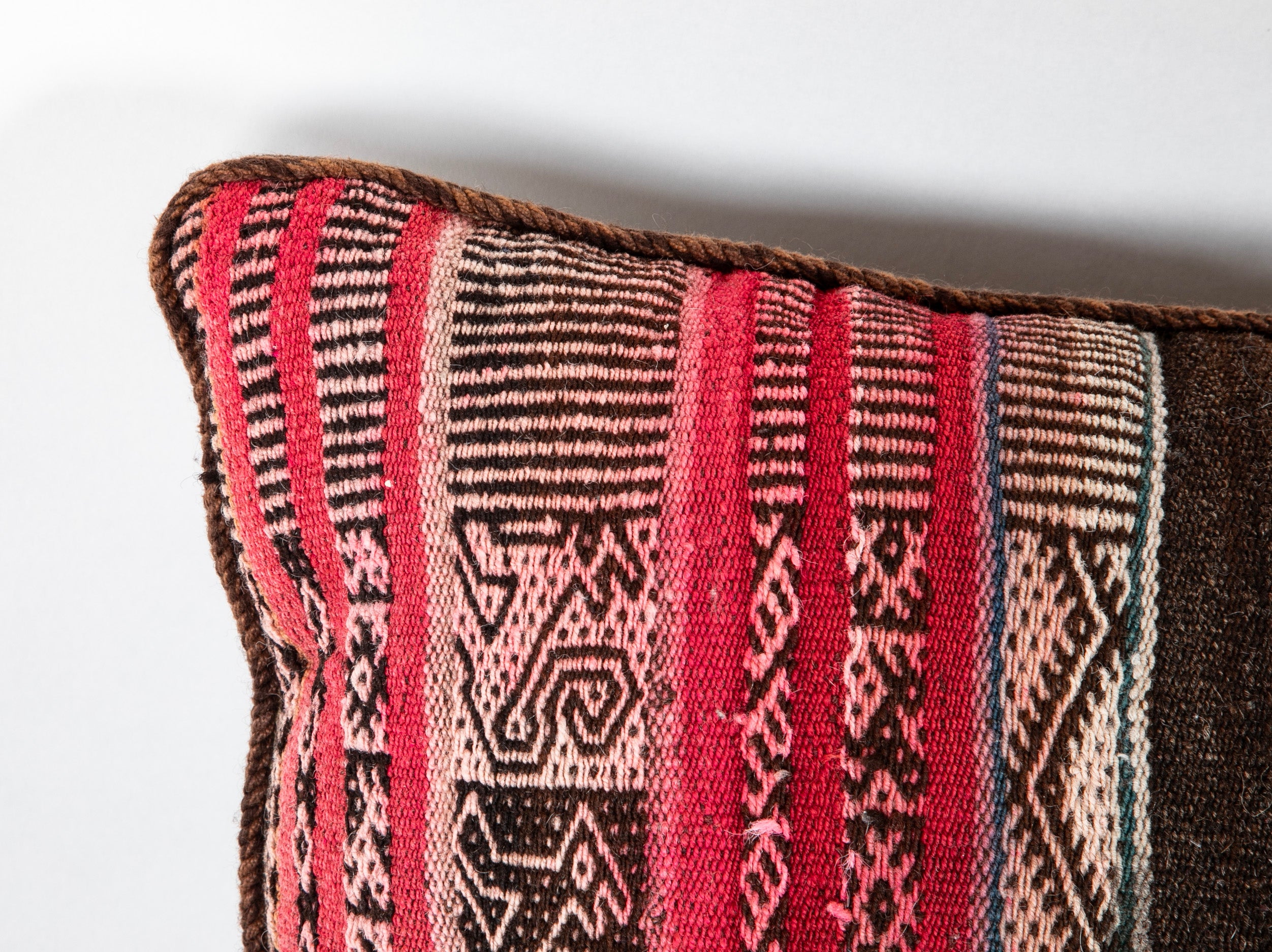 A Similar Pair of Pillows in South American Hand Woven Textile May be Sold Individually