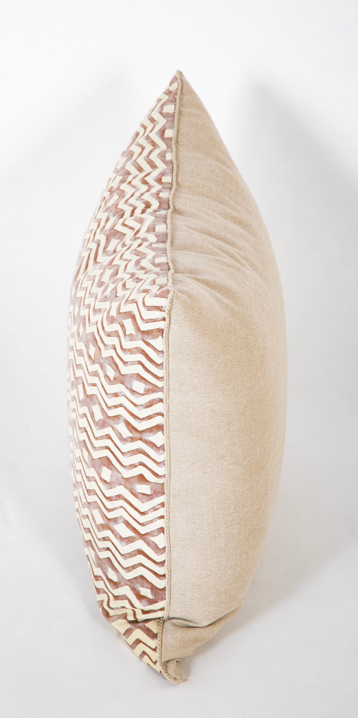 A Pair of Fortuny ITZA Pattern Pillows with Wool Backing - Priced Individually