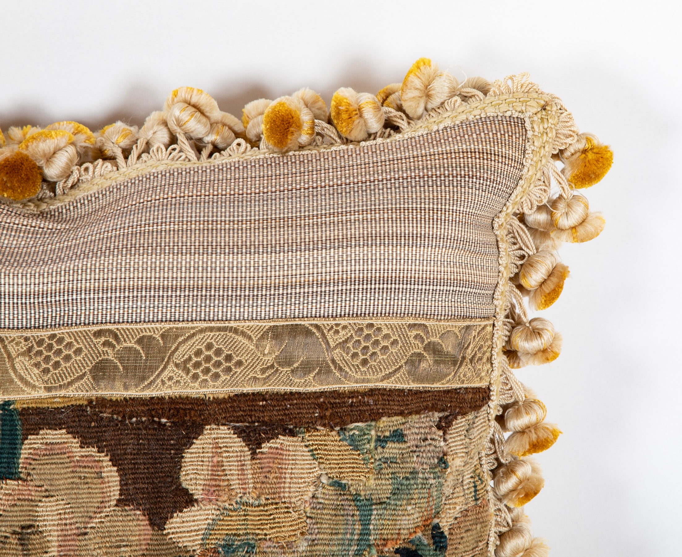 Pair of 18th Century Tapestry Panels now Pillows - Also Priced Individually