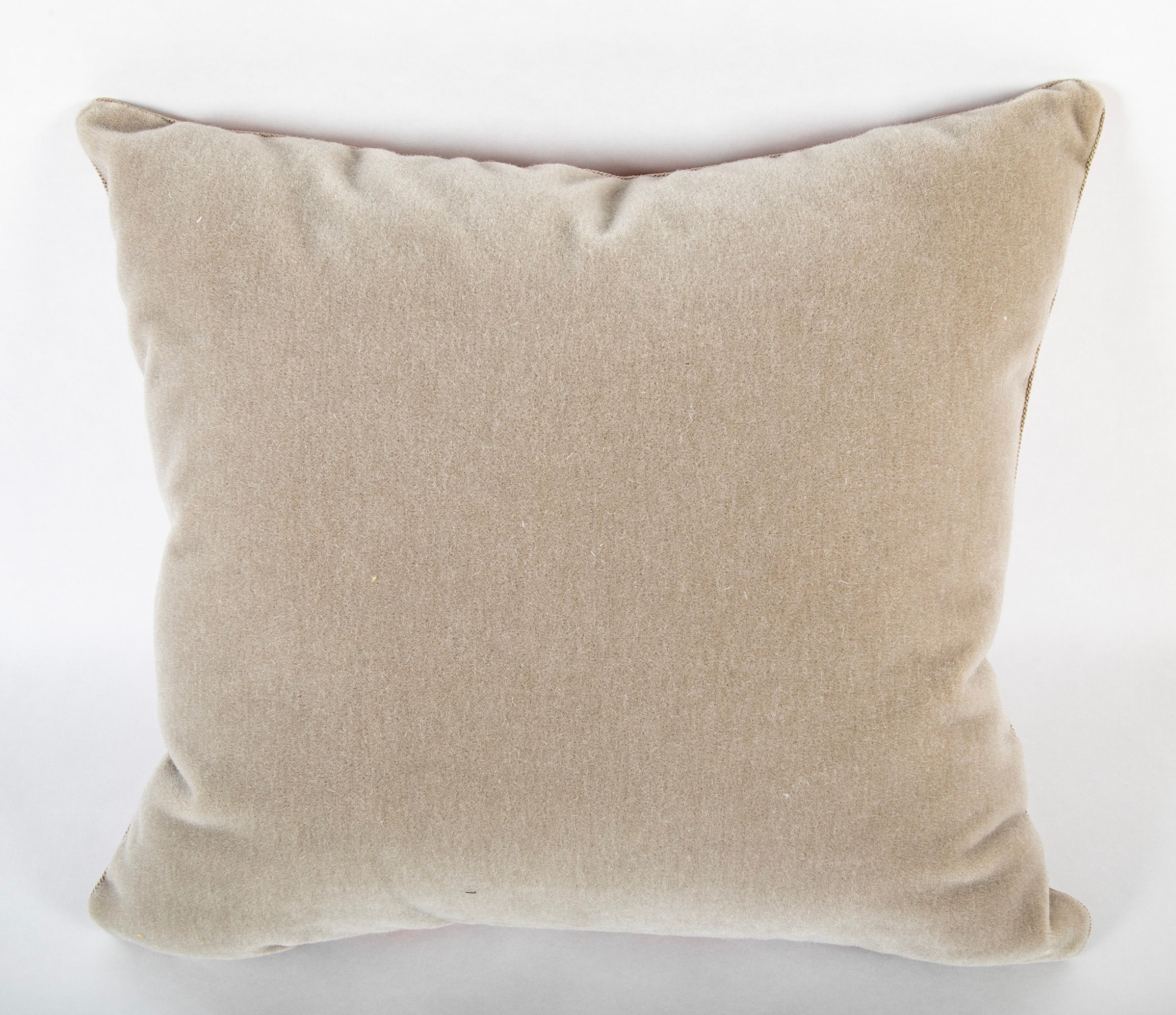 Bevilacqua Fabric Antique Pinkish Caccia ( Cut Velvet ) Pattern Pillow