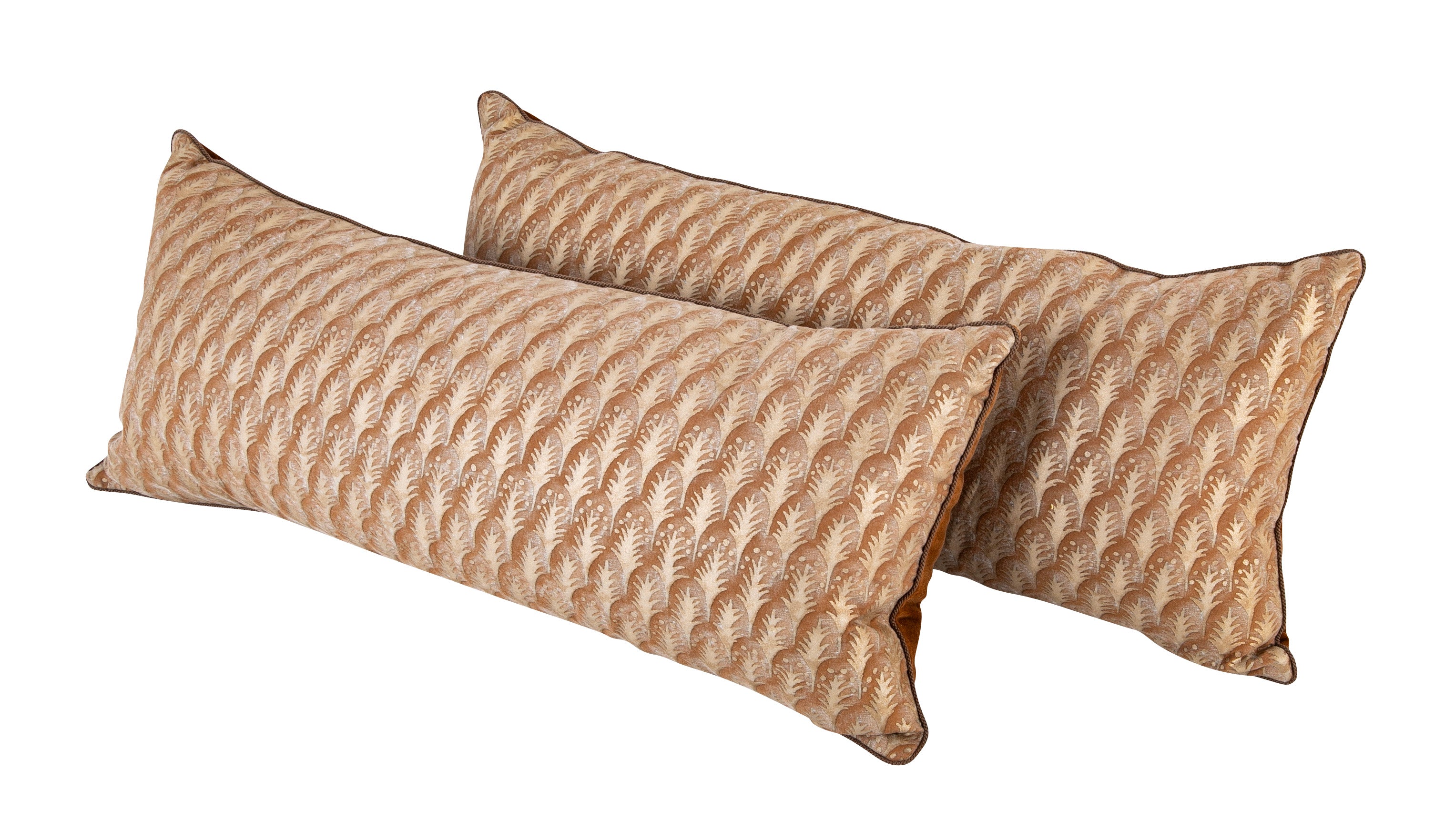Pair of Fortuny Plumette Pattern Pillows - Also Priced Individually