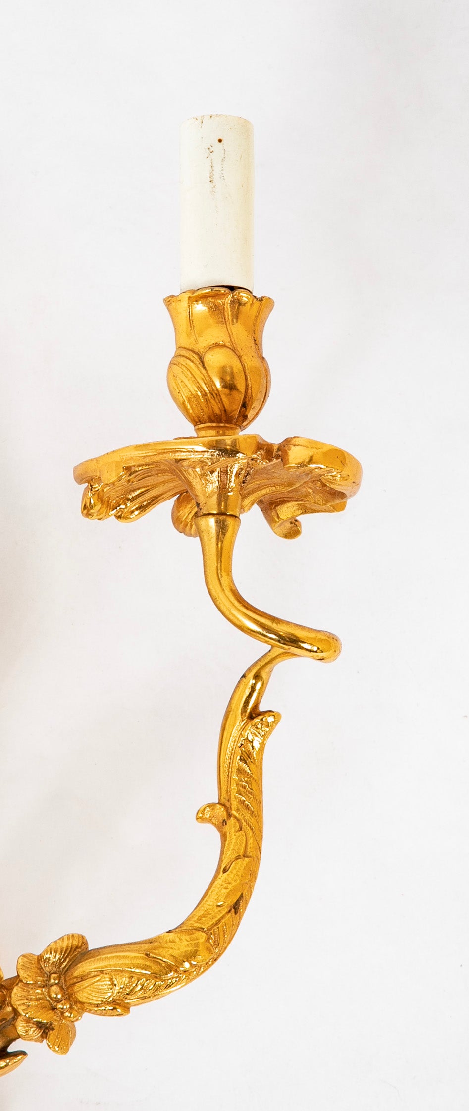 A Pair of Sherle Wagner Chinoiserie Two Light Sconces