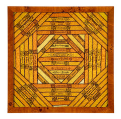 Traditional Tobacco Quilt Made from Cigar Ribbons