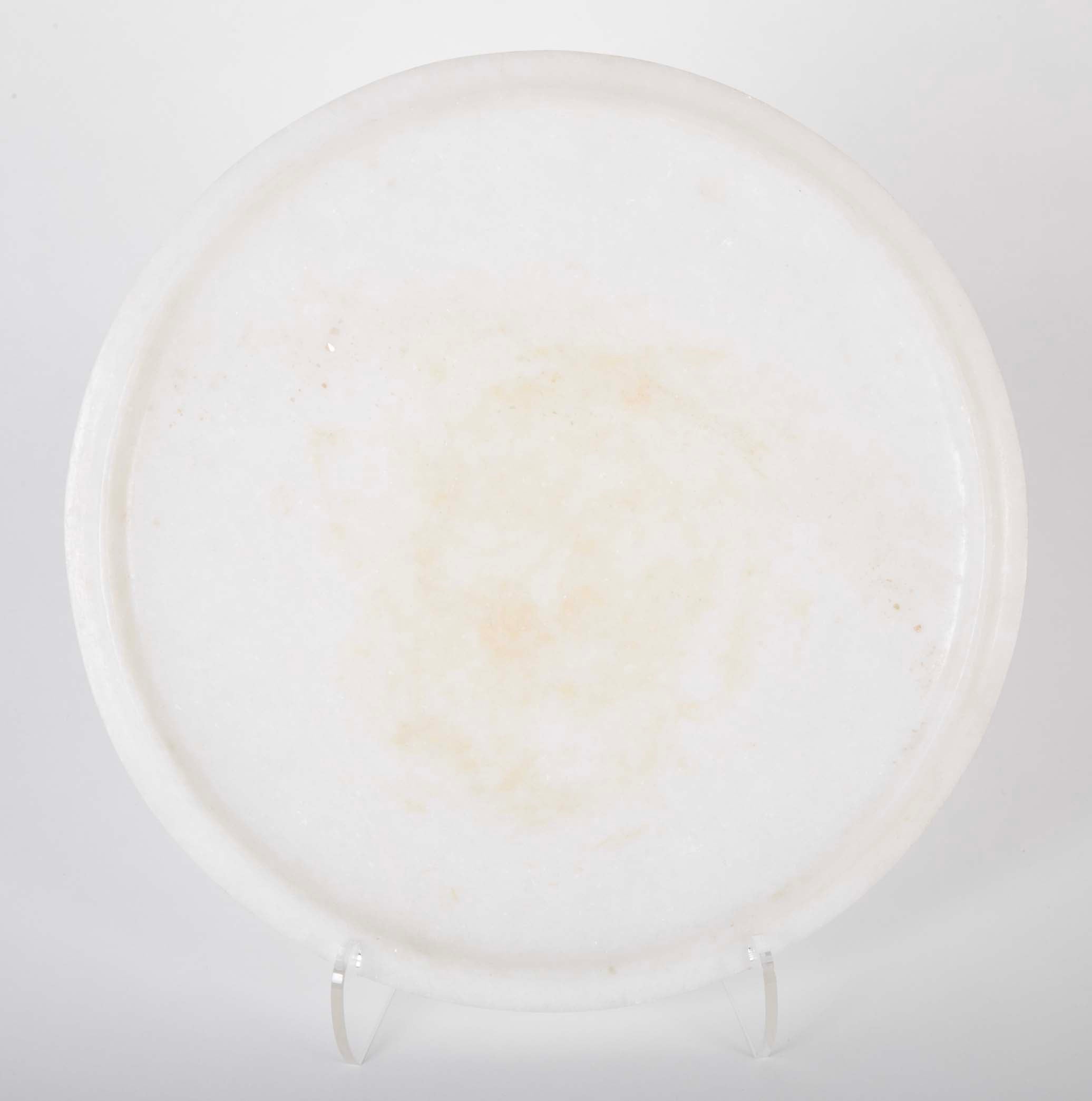 Set of Twelve Taj Marble Chargers