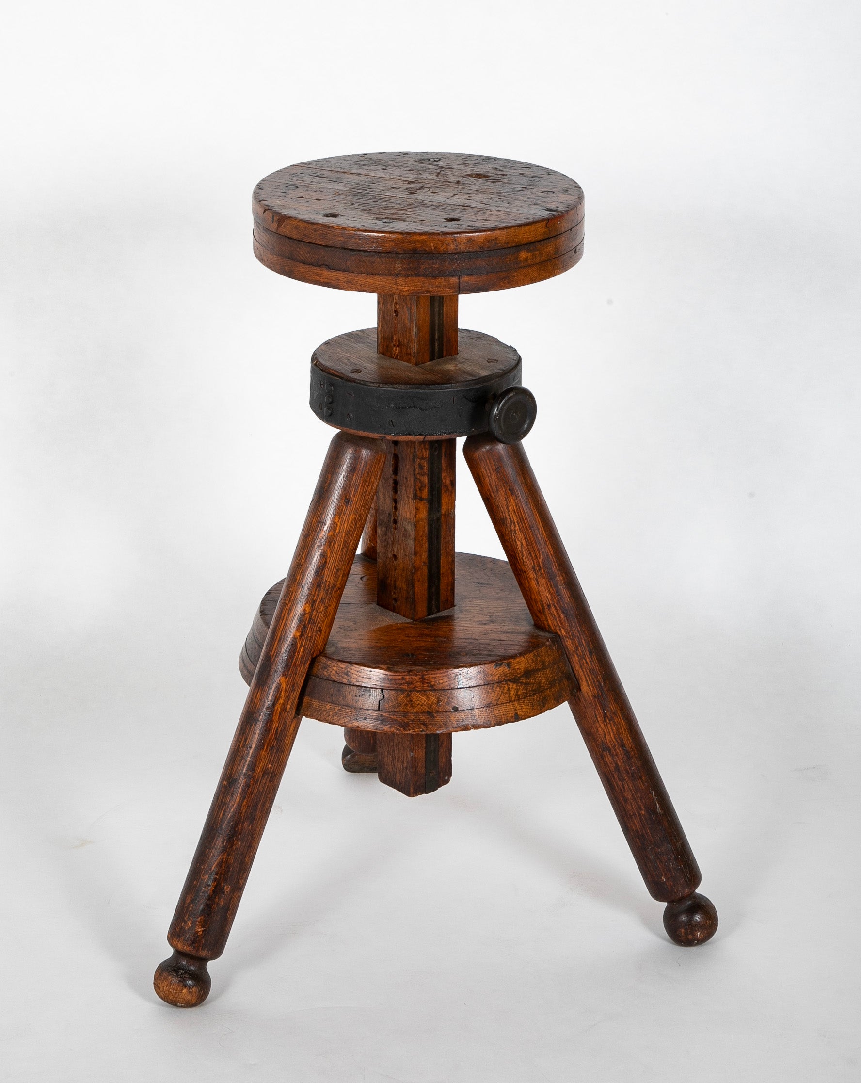 19th Century French Sculptors Adjustable Work Pedestal