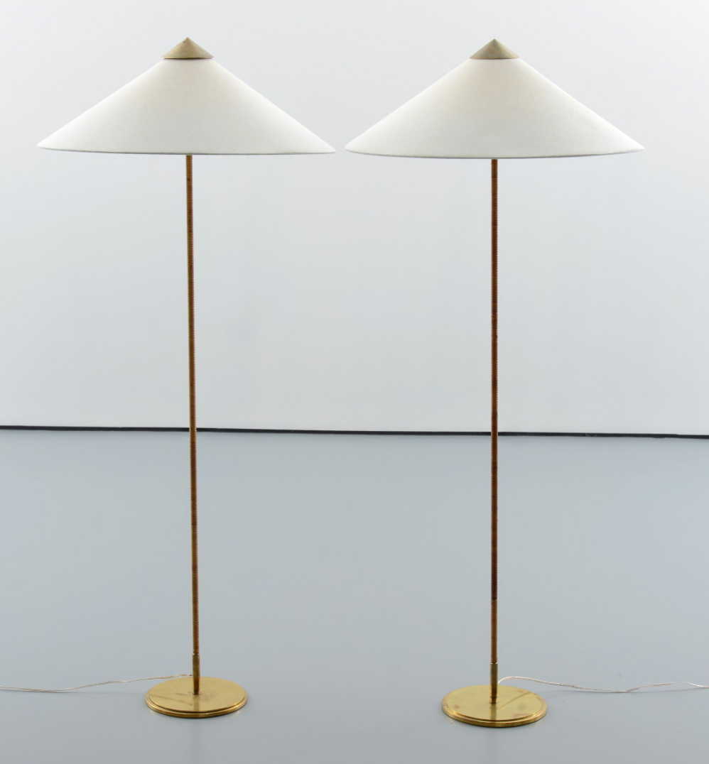 Pair Of Model 9602 Paavo Tynell Floor lamps Produced by Taito OY