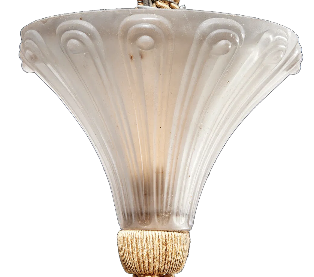 A "Soleil" Plafonnier, Designed By Rene Lalique 1929