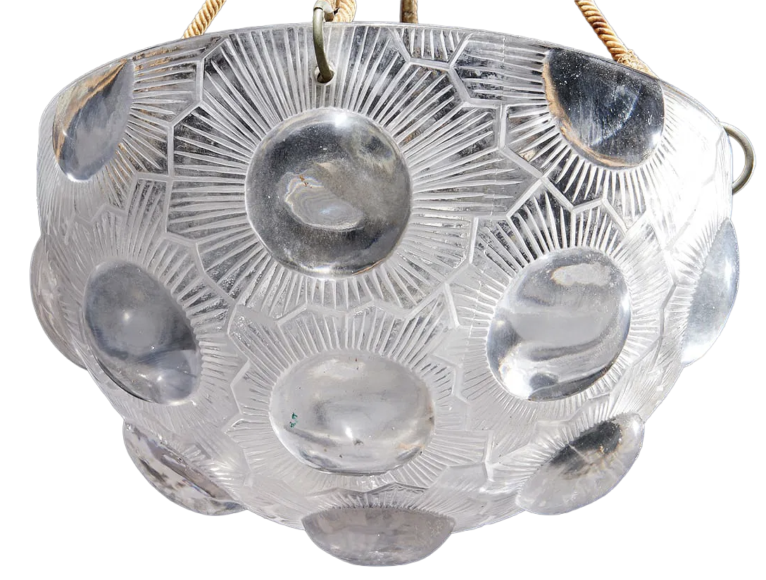 A "Soleil" Plafonnier, Designed By Rene Lalique 1929