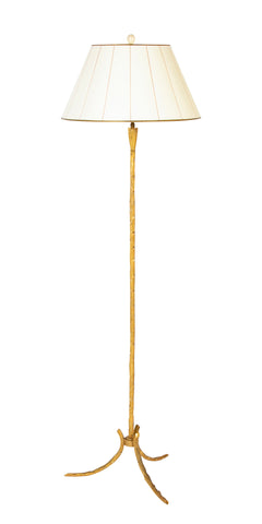 Maison Bagues Bronze Palm Form French Floor Lamp