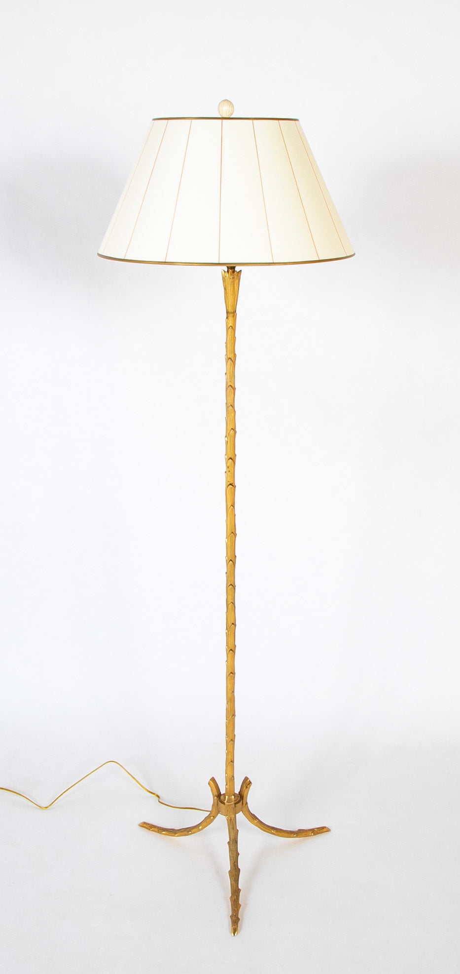 Maison Bagues Bronze Palm Form French Floor Lamp