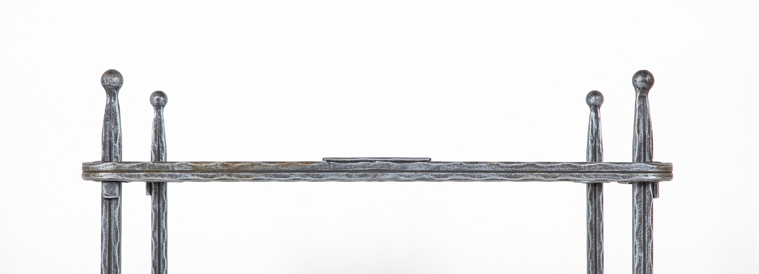 A Pair of Mid-Century Italian Iron Side Tables by Claudio Rayes