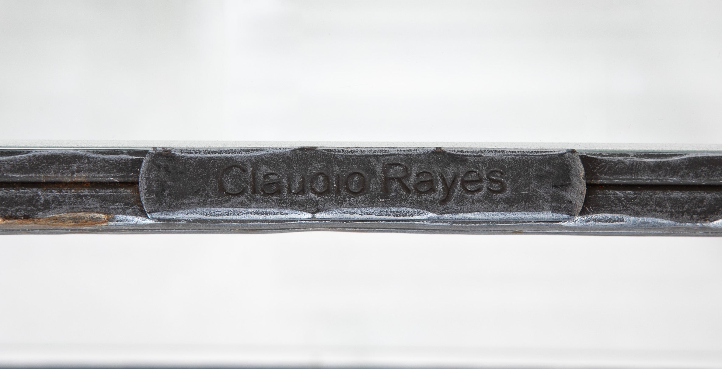 A Pair of Mid-Century Italian Iron Side Tables by Claudio Rayes