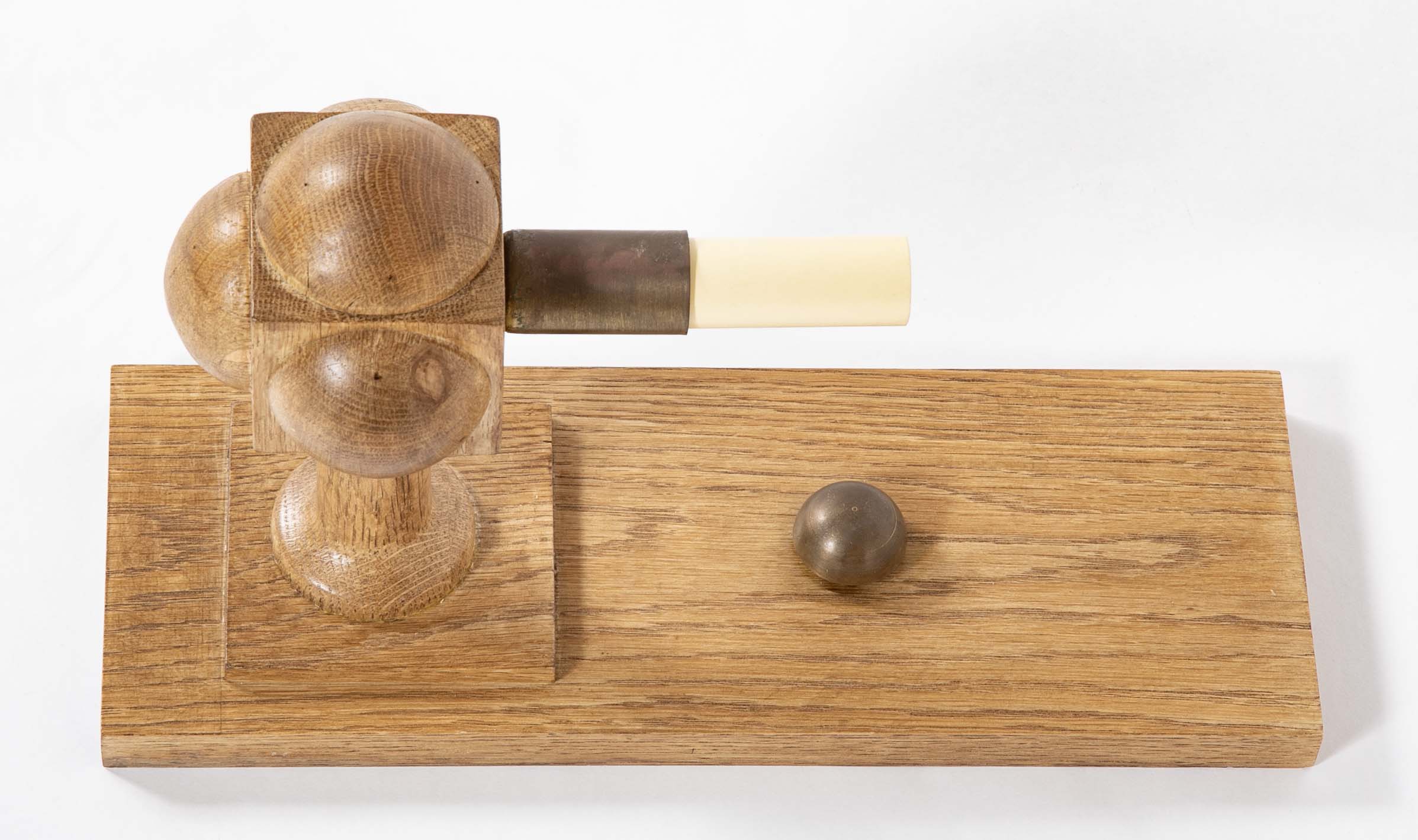Pair of Foursquare Oak Sconces by Paul Marra - Two Pair Available