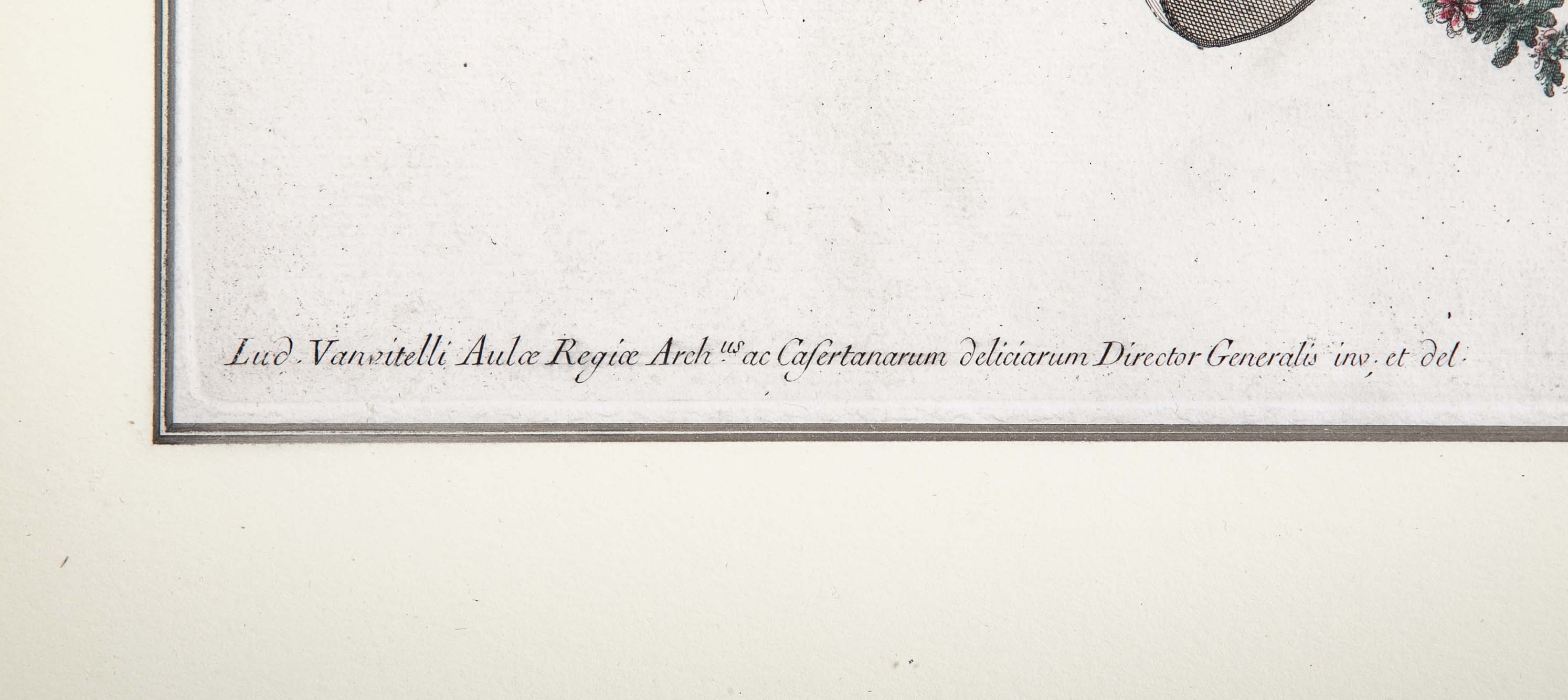 Pair of Carolius Nolli Engravings of Italian Architect Luigi Vanvitelli's Royal Palace of Caserta