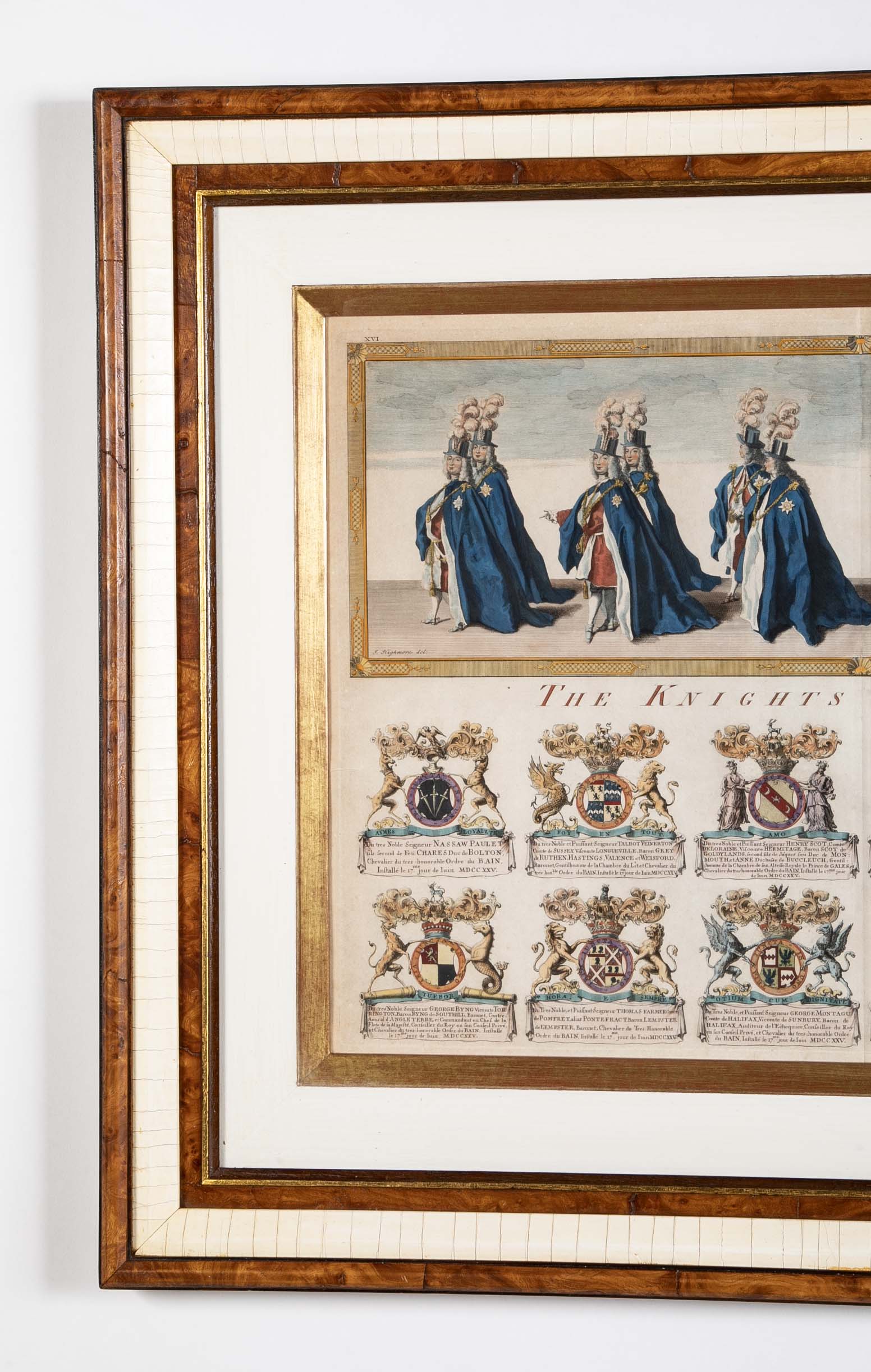 Pair of 19th Century "Knights of Companions" Engravings