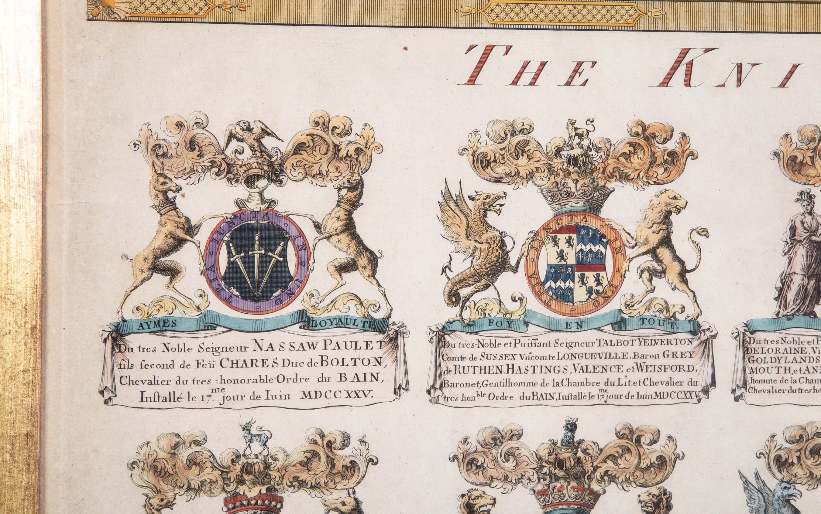 Pair of 19th Century "Knights of Companions" Engravings