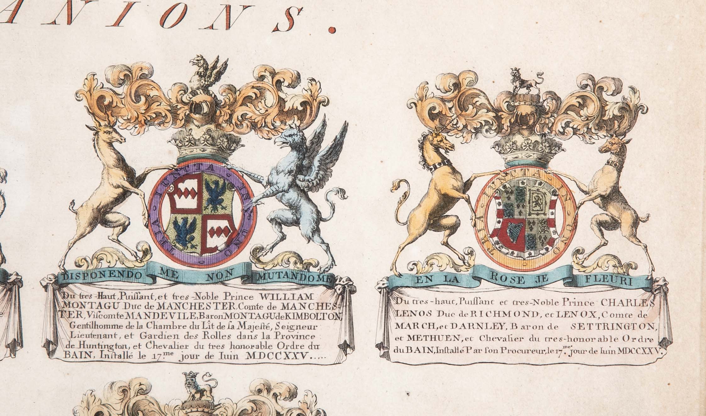 Pair of 19th Century "Knights of Companions" Engravings