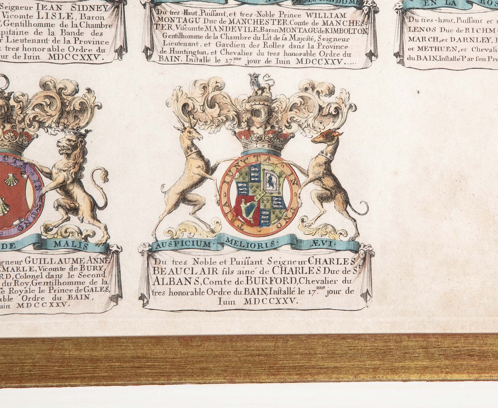 Pair of 19th Century "Knights of Companions" Engravings