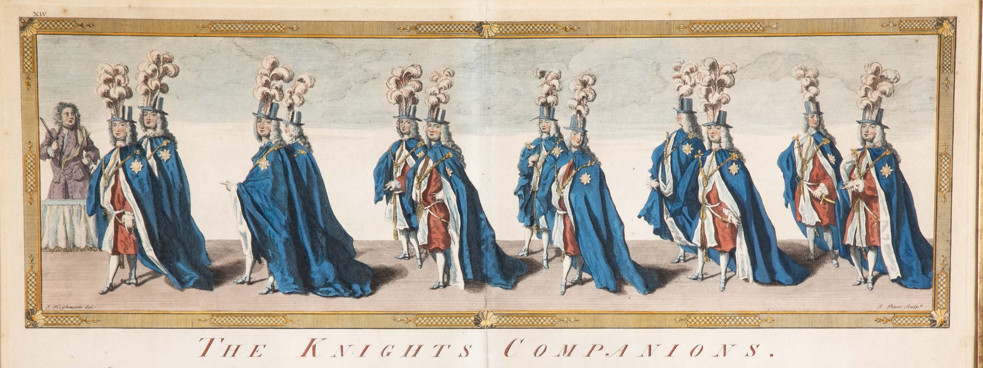 Pair of 19th Century "Knights of Companions" Engravings