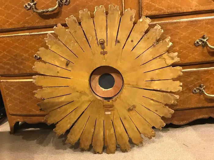 Italian Red Bol Starburst Mirror by Palladio