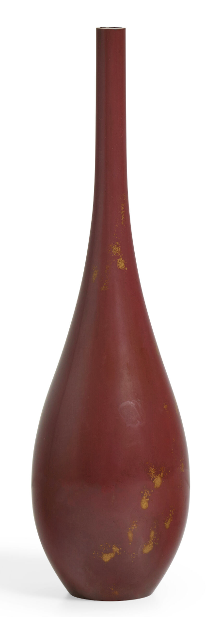 Bronze Flower Vase by Kurisaki Tsugio