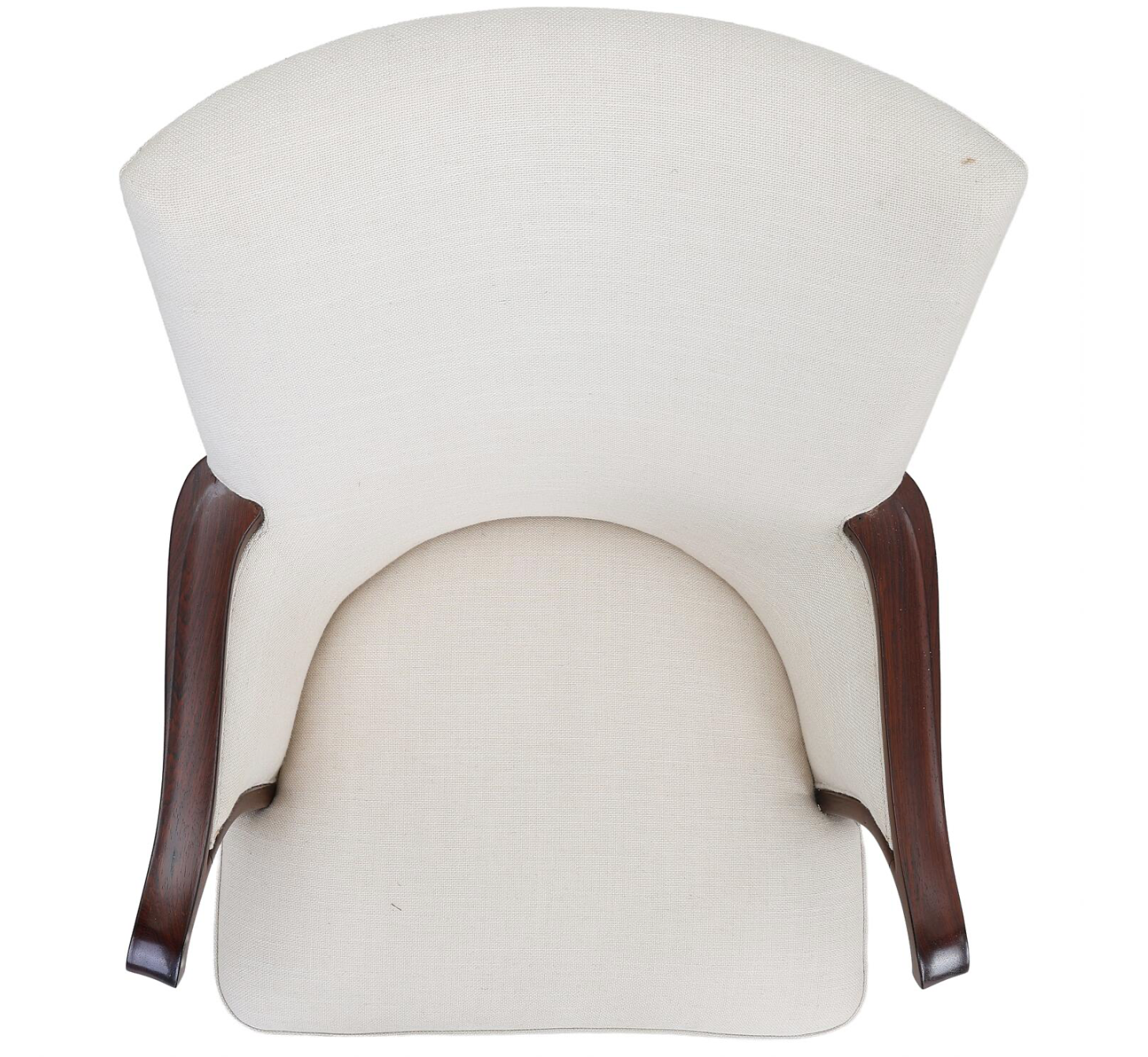 A Pair of Brazilian Rosewood High-Backed Armchairs Designed by Ernst Kühn Frame
