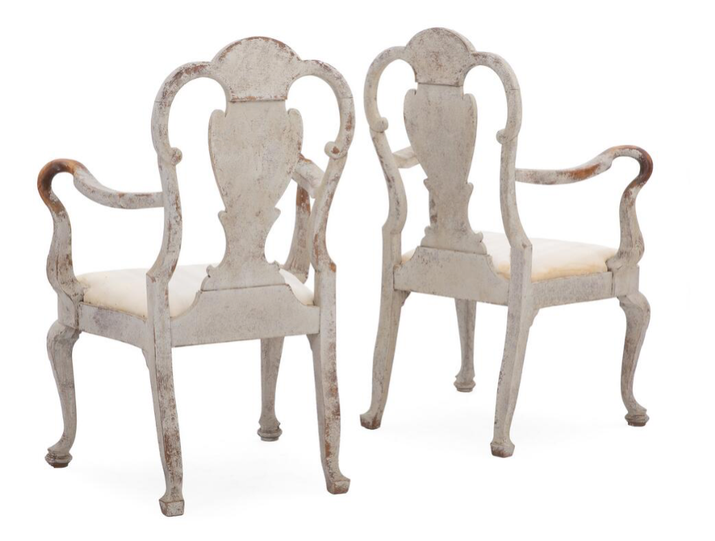 Set of Eight Rococo Style Chairs