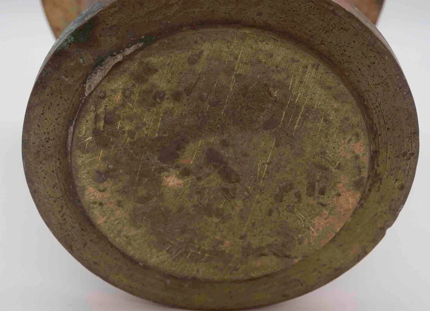 Heavy Antique Patinated Bronze Vase