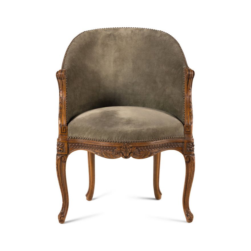 Louis XVI style Carved Beechwood Armchair