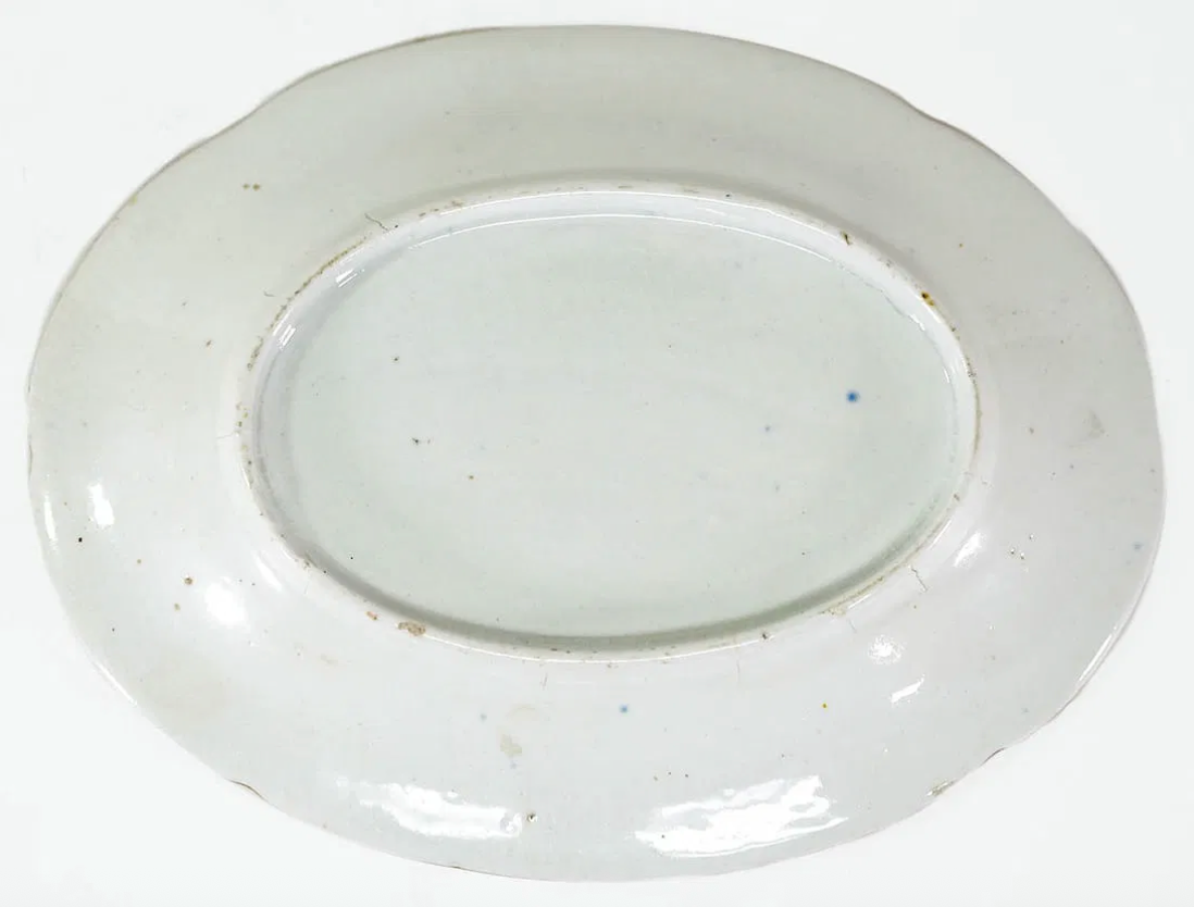 2 Oval Worcester Dragons in Compartments Serving Dishes