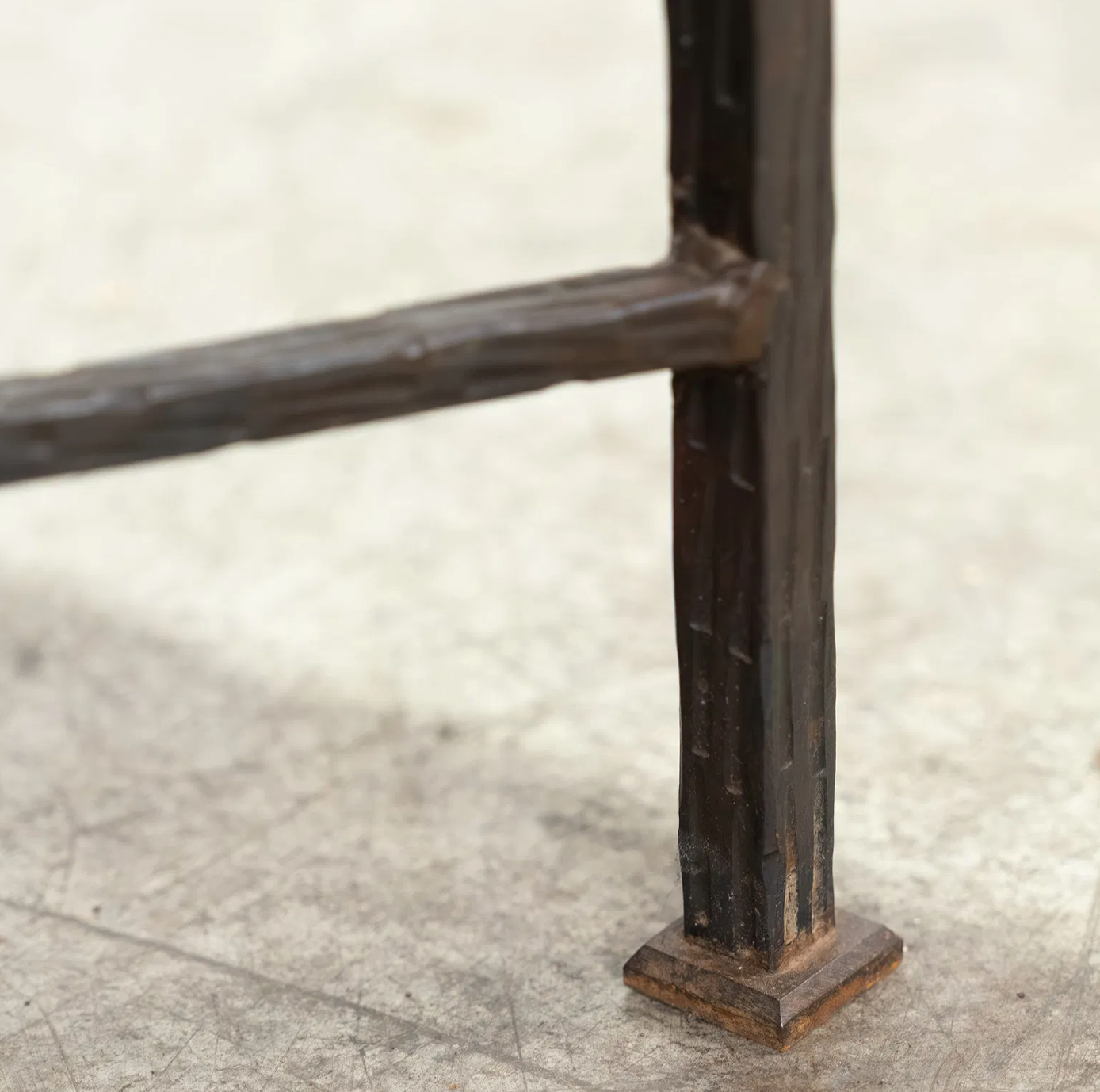 An Edgar Brandt style French Iron and Shagreen Coffee Table