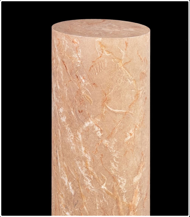 Pair of Neo-classical Faux Marble Painted Wooden Columns or Pedestals