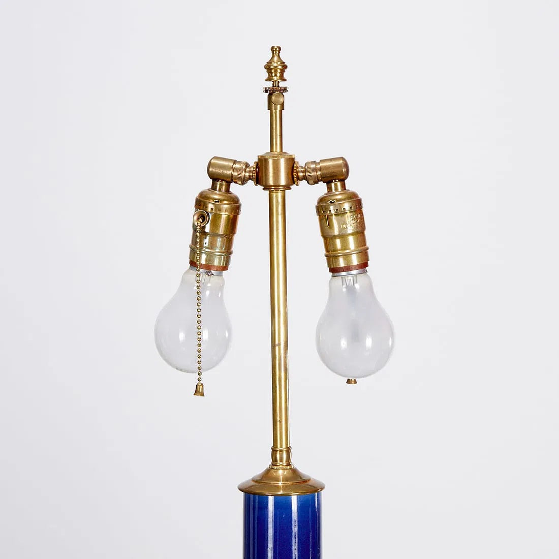 Fine Pair of Cobalt Blue Chinese Porcelain Vases Mounted as Lamps