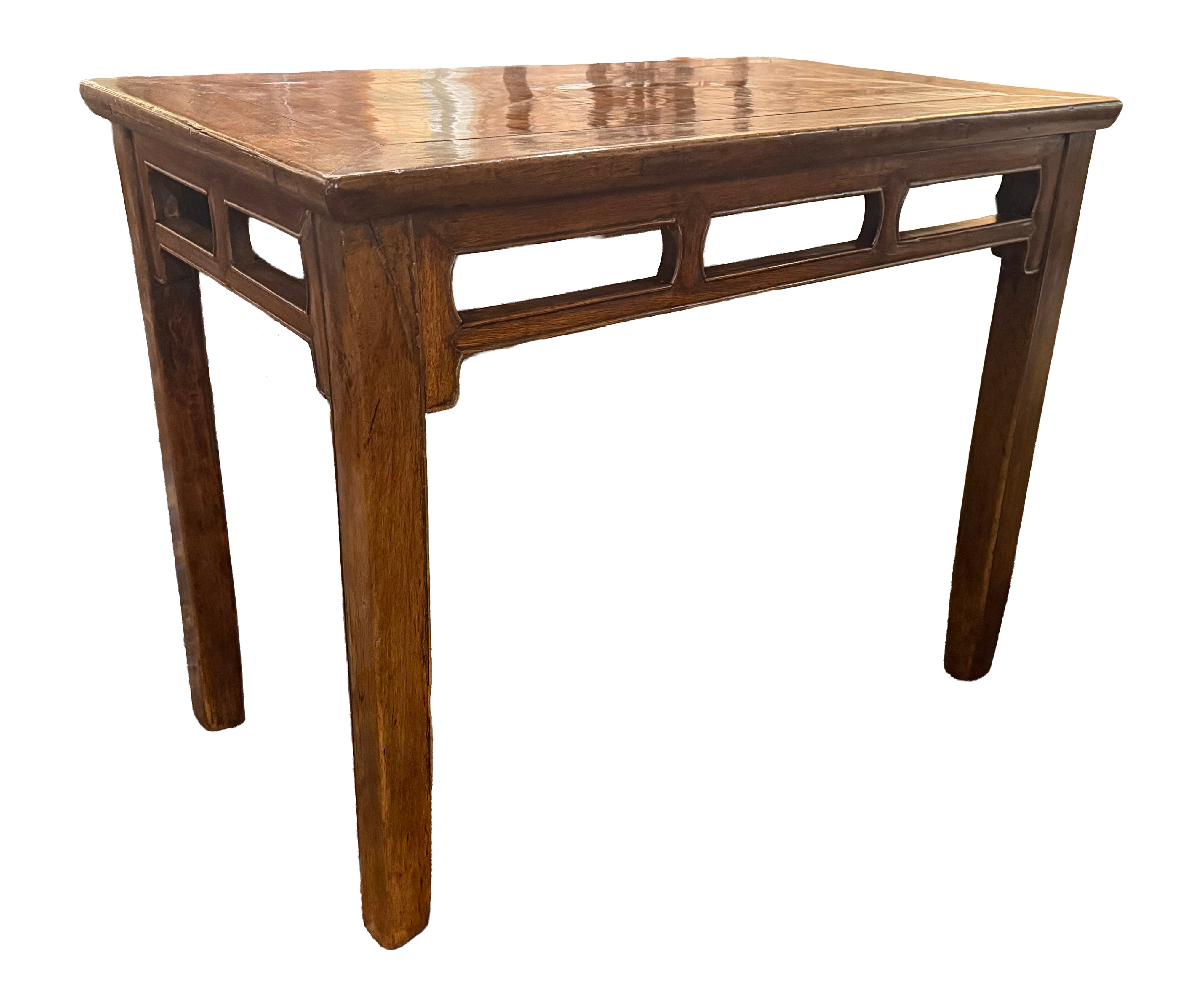 A Chinese Burl and Oak Table
