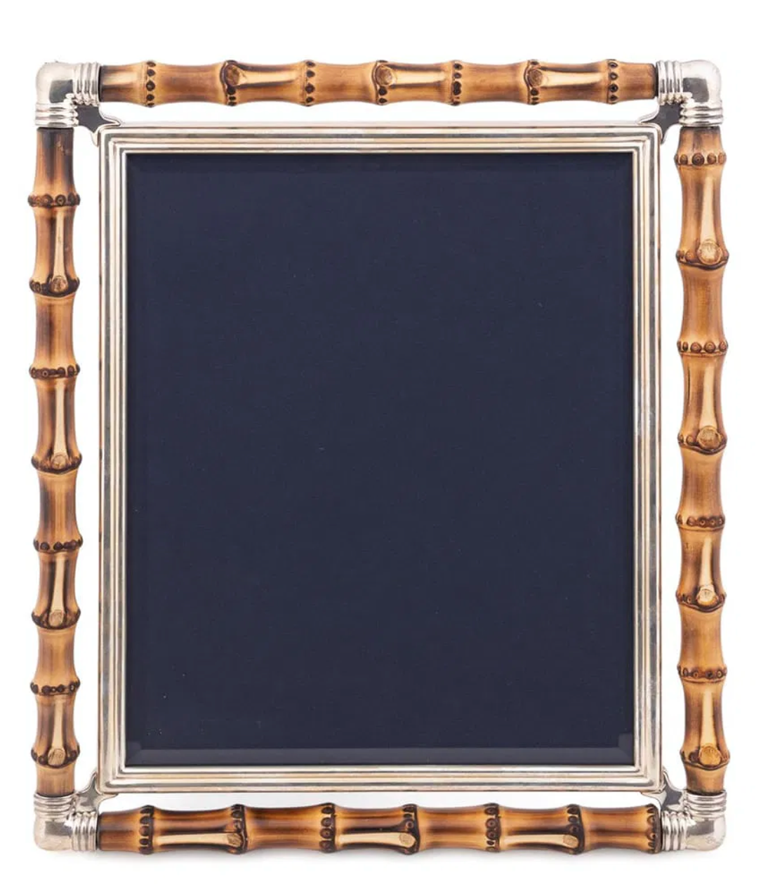 Buccellati Sterling Silver and Natural Bamboo 8x10 Photograph Frame, Late 20th Century