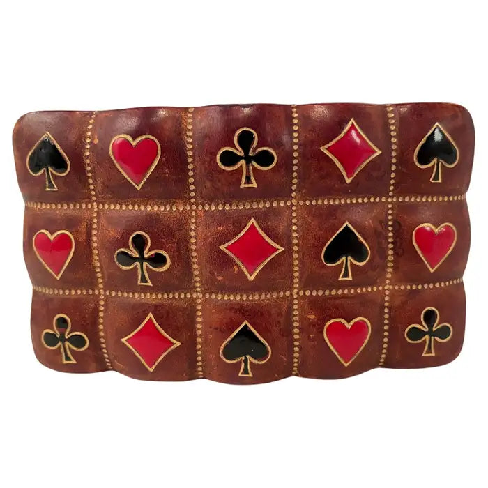 Mid-20th Century Italian Leather Playing Card Case