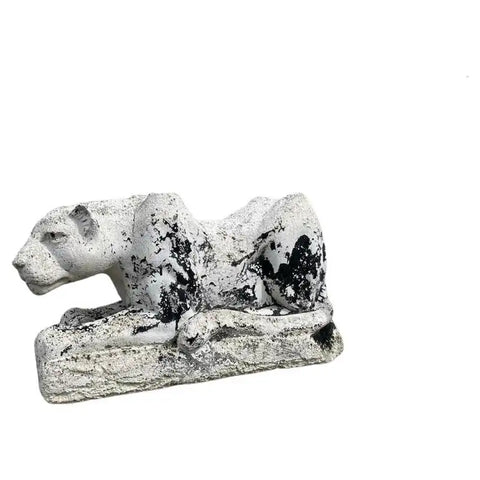 Mid-20th Century Crouching Plaster Panther