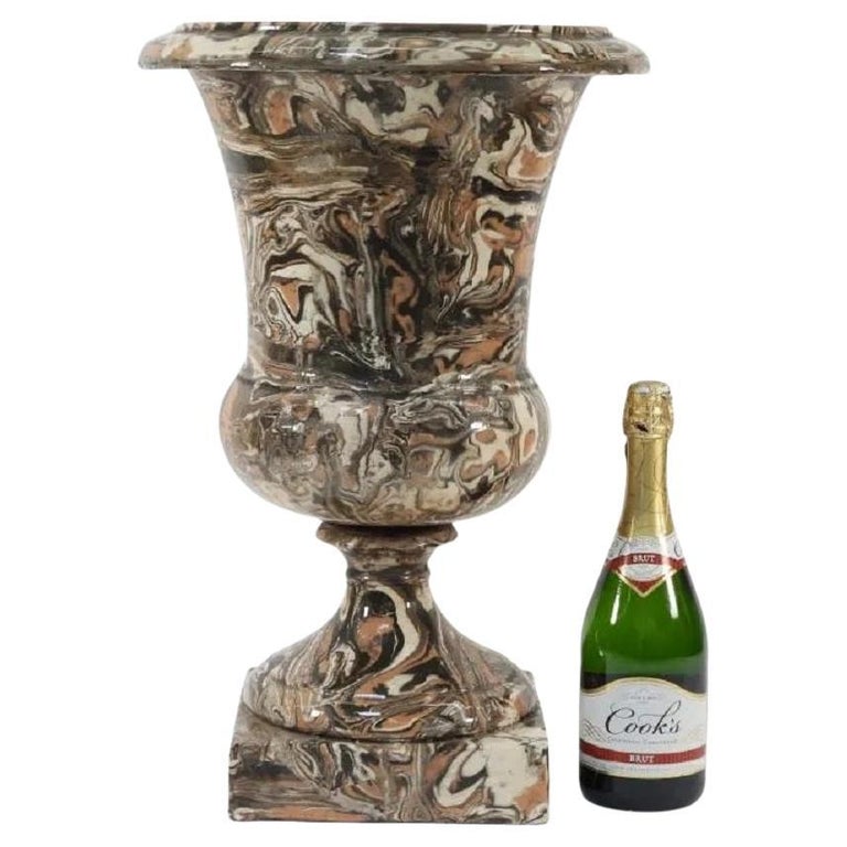 Late 19th Century English Agateware Ceramic Urn