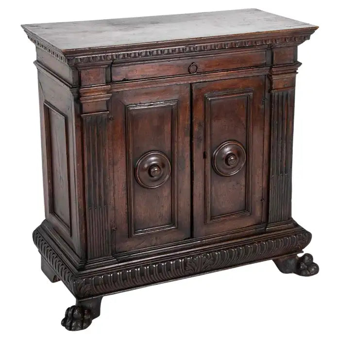17th Century Italian Baroque Walnut Credenza