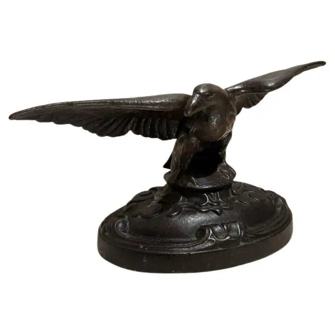 19th Century American Cast Iron Eagle Sculpture