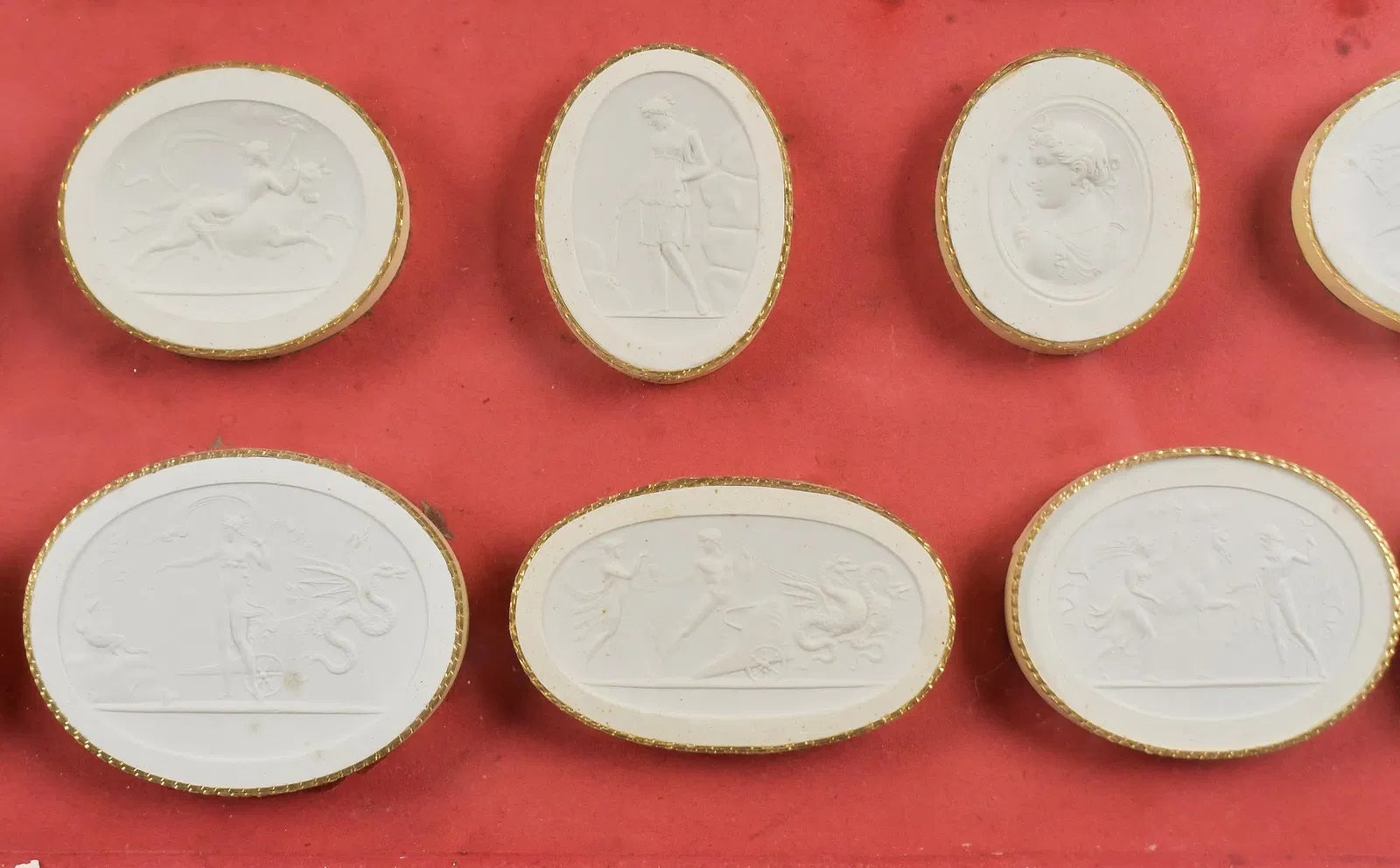 Early 19th Century Collection of Italian Grand Tour Plaster Intaglios