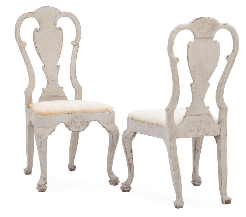 Set of Eight Rococo Style Chairs