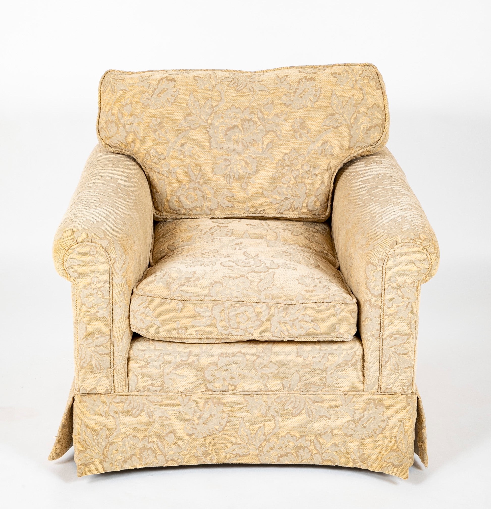 Armchair and Ottoman for Baker Furniture