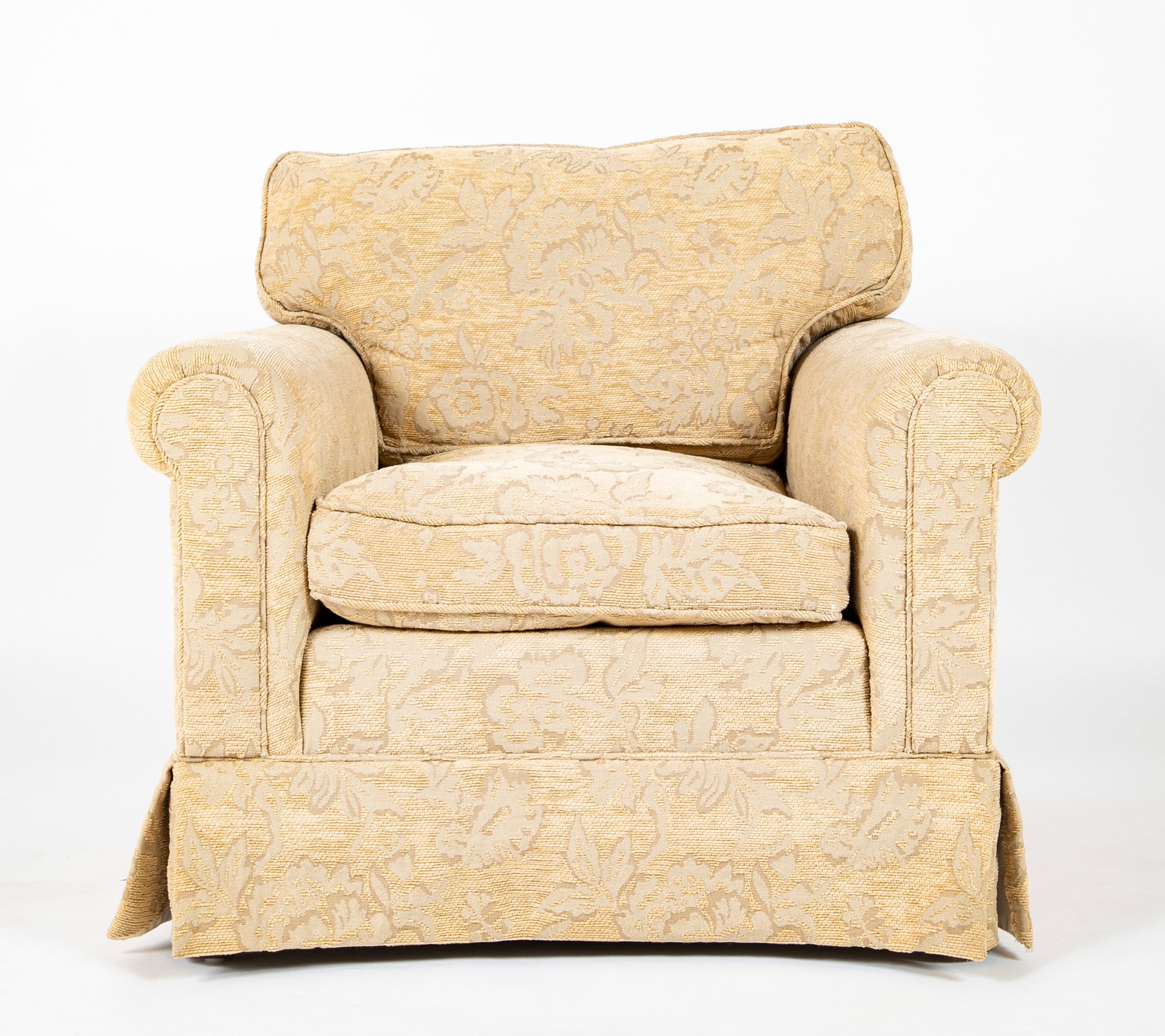 Armchair and Ottoman for Baker Furniture